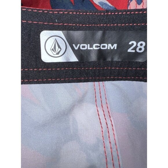 VOLCOM Maniac Boardshort Swim Trunks - CHILI RED Sz 28 Big Boys - Picture 6 of 6